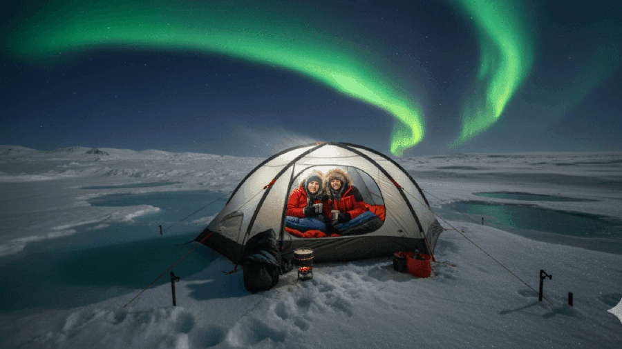 Camping One Night on the Greenland Ice Sheet