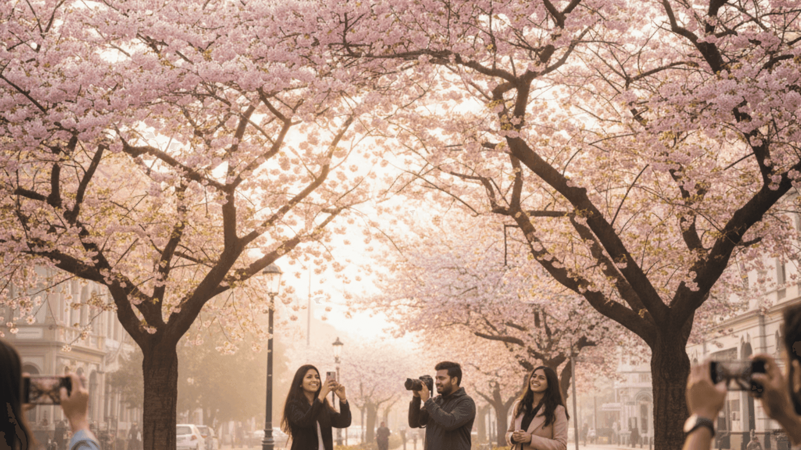 Bengaluru Cherry Blossoms Are Painting the City Pink Now